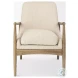 Westan Cream Boucle Fabric Accent Chair