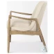 Westan Cream Boucle Fabric Accent Chair