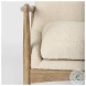 Westan Cream Boucle Fabric Accent Chair