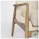 Westan Cream Boucle Fabric Accent Chair