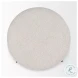 Amelia Cream Boucle And Black Metal Pouf