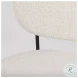 Amelia Cream Boucle And Black Metal Accent Chair
