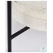 Amelia Cream Boucle And Black Metal Accent Chair