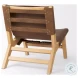 Elodie Brown Leather Accent Chair