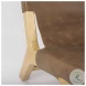 Elodie Brown Leather Accent Chair