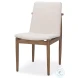 Cavett Cream Boucle And Light Brown Wood Dining Chair