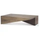 West Medium Brown Angled Coffee Table