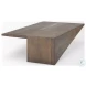 West Medium Brown Angled Coffee Table