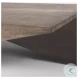 West Medium Brown Angled Coffee Table