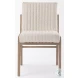 Tahoe Cream Boucle And Light Brown Wood Dining Chair
