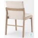 Tahoe Cream Boucle And Light Brown Wood Dining Chair