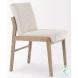 Tahoe Cream Boucle And Light Brown Wood Dining Chair