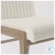 Tahoe Cream Boucle And Light Brown Wood Dining Chair