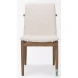 Cavett Cream Boucle And Light Brown Wood Dining Chair