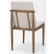 Cavett Cream Boucle And Light Brown Wood Dining Chair