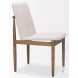 Cavett Cream Boucle And Light Brown Wood Dining Chair