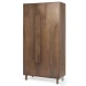 Astrid Medium Brown Solid Wood Armoire