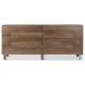 Astrid Brown Solid Solid Wood 6 Drawer Sideboard