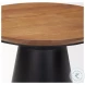 Mitchell Brown Wood And Black Metal Side Table