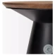 Mitchell Brown Wood And Black Metal Side Table