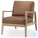 Raeleigh Cognac Leather Accent Chair
