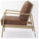 Raeleigh Cognac Leather Accent Chair