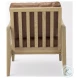 Raeleigh Cognac Leather Accent Chair