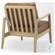 Raeleigh Cognac Leather Accent Chair
