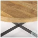 Marquisa Light Brown Wood And Black Metal Small Coffee Table