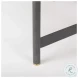 Marquisa Light Brown Wood And Black Metal Small Coffee Table