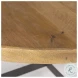 Marquisa Light Brown Wood And Black Metal Large Coffee Table