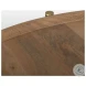 Marquisa Light Brown Wood And Black Metal Large Coffee Table