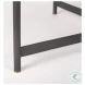Marquisa Light Brown Wood And Black Metal Large Coffee Table