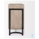 Rivien Brown Solid Wood And Black Metal 2 Door Accent Cabinet