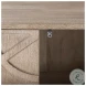 Rivien Brown Solid Wood And Black Metal 2 Door Accent Cabinet