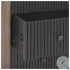 Grace Medium Brown Wood And Black Metal 3 Drawer Accent Cabinet