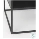 Samson Matte Black Metal And Glass Side Table