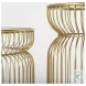 Shani Glass Top And Gold Metal Accent Table Set Of 2