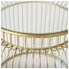 Shani Glass Top And Gold Metal Accent Table Set Of 2
