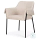 Brently Oatmeal Fabric Dining Chair