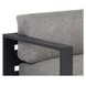 Tavira Lanikai Salt and Pepper 89" Performance Fabric Outdoor Sofa