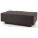 Hayden Dark Brown Wood Rectangular Coffee Table