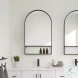 Cora Black Arched Wall Mirror