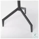 Serre White Marble And Black Metal 3 Prong End Table