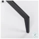 Serre White Marble And Black Metal 3 Prong End Table
