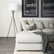 Valence Light Gray Performance Fabric Throw Pillow