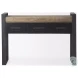 Carga Brown Wood And Black Metal Console Table