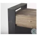 Carga Brown Wood And Black Metal Console Table