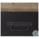 Carga Brown Wood And Black Metal Console Table
