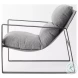 Guilia Castlerock Gray Sling Accent Chair